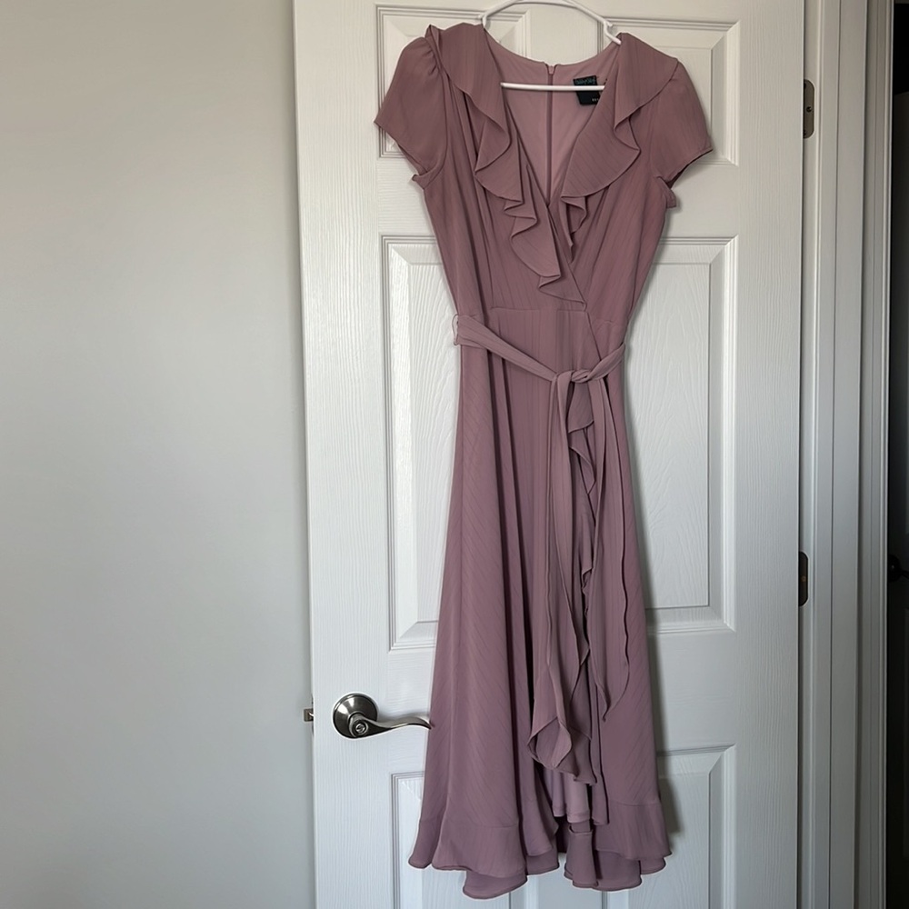 Mauve Ruffle Dress - Picture 2 of 9